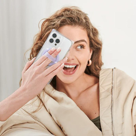 Case-Mate Magnetic Loop Grip - MagSafe Finger Holder (Purple Sparkle)