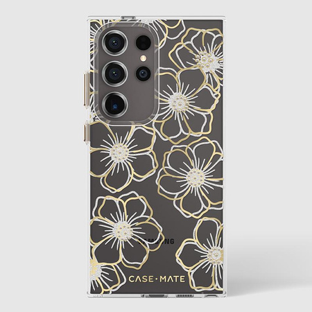 Case-Mate Floral Gems - Pouzdro Samsung Galaxy S24 Ultra (zlaté)