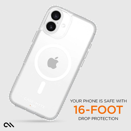 Pouzdro Case-Mate Tough D3O MagSafe - iPhone 16 Plus (čiré)